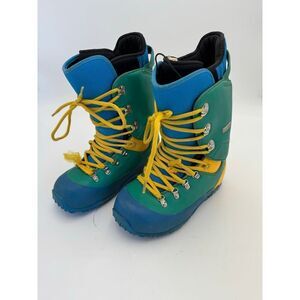 Forum Men's Size M 9 Durable Snowboarding Shepherd Boots Green/Blue/Yellow